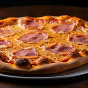 Pizza với thịt nguội